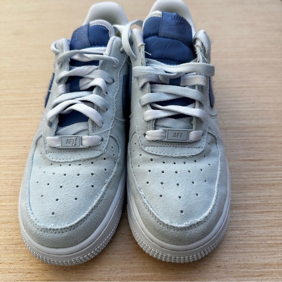 Nike Other - Nike Blue AF1 Sneakers with Air Cushioning, light blue with dark blue swoosh.